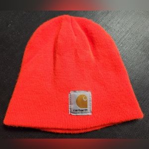 Carhartt Hunters Orange Beanie Tobaggan Cold Warm One Size